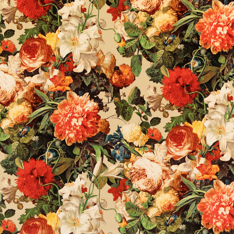 Floral Pompadour Velvet S Tyg