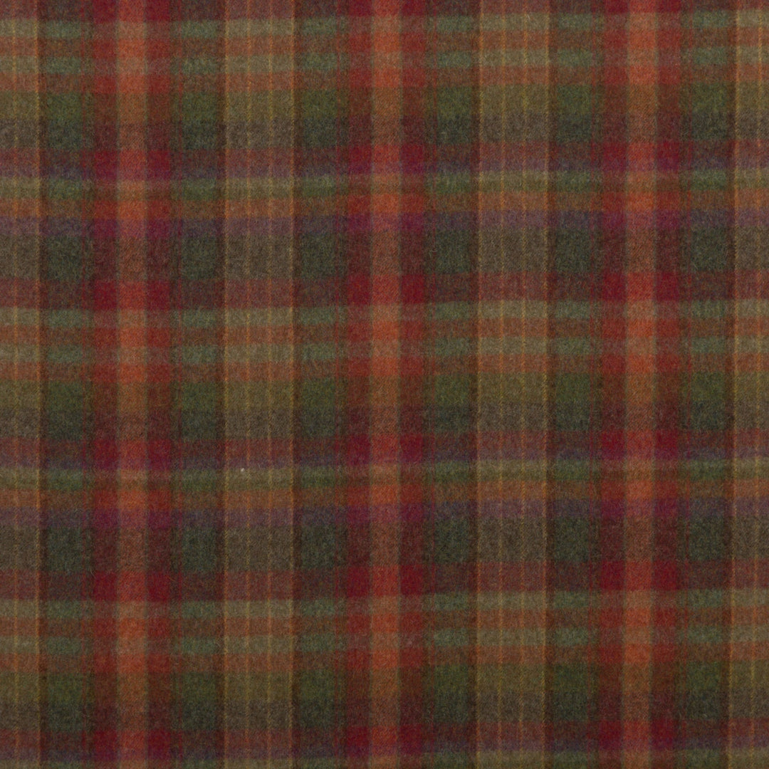 Country Plaid V Tygprov - Red/Lovat/Heather