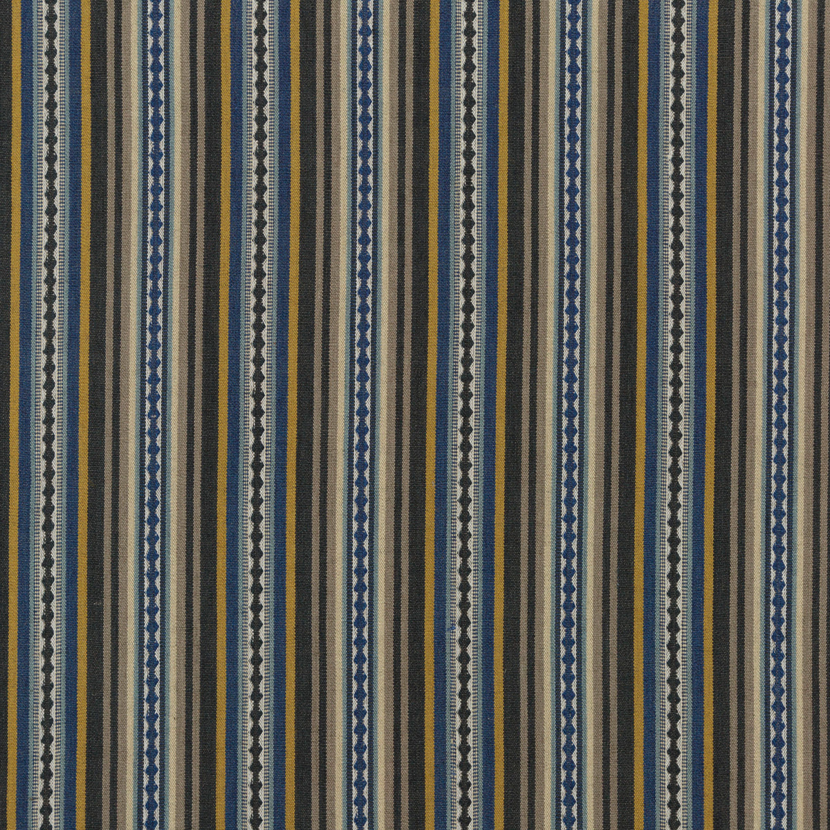 Dalton Stripe a Indigo/Ochre tyg