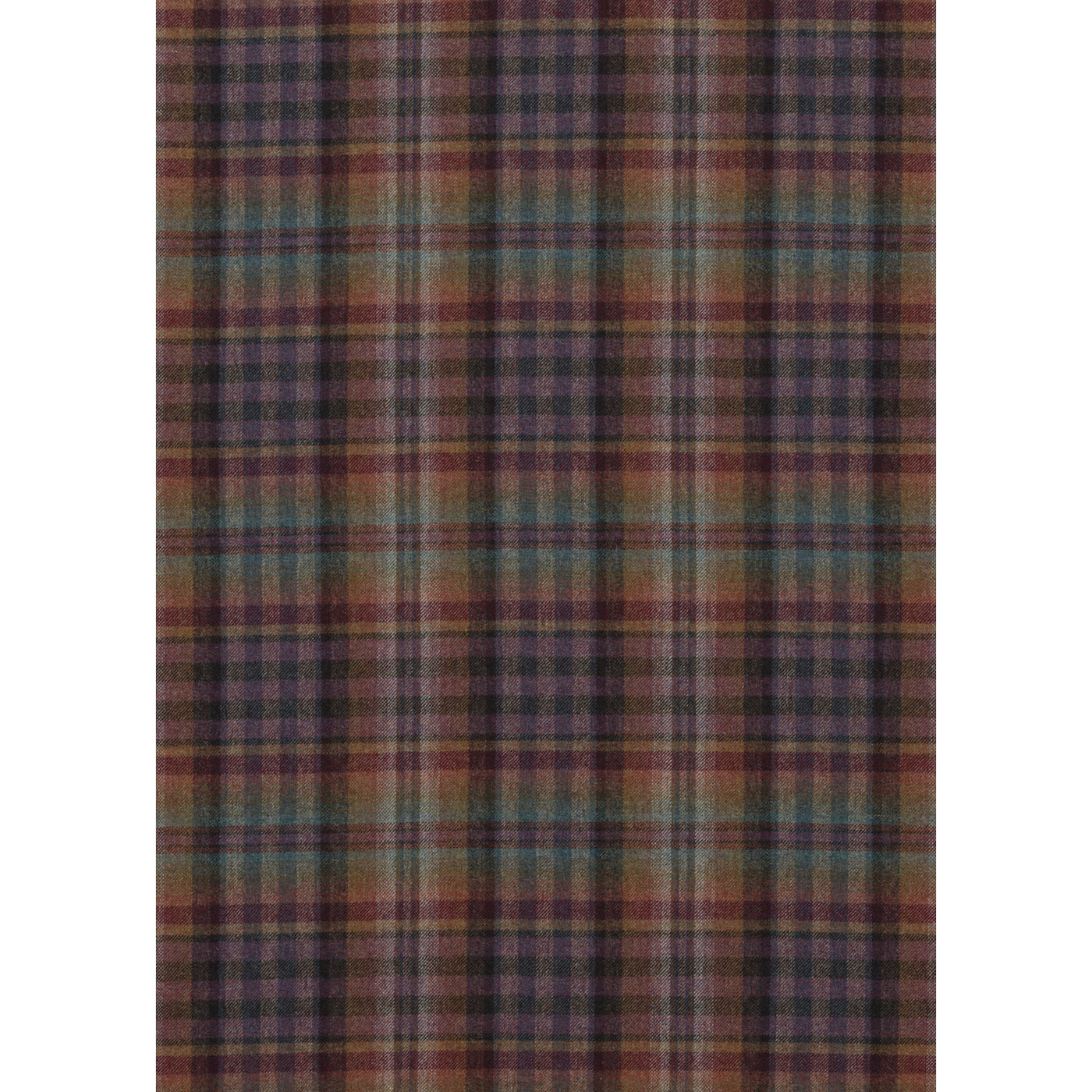 Nevis a Teal/Sienna/Mauve tyg