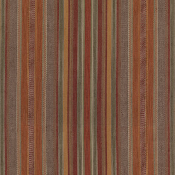 Rustic Stripe T Tygprov - Red/Plum