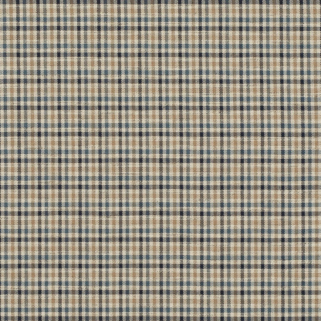 Babington Check H Tygprov - Teal/Spice