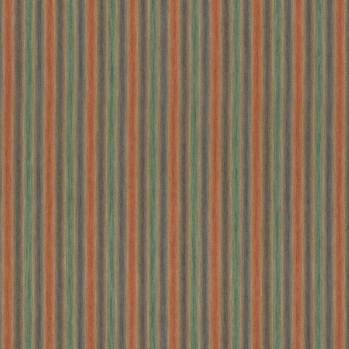 Shepton Stripe H Teal/Spice tyg