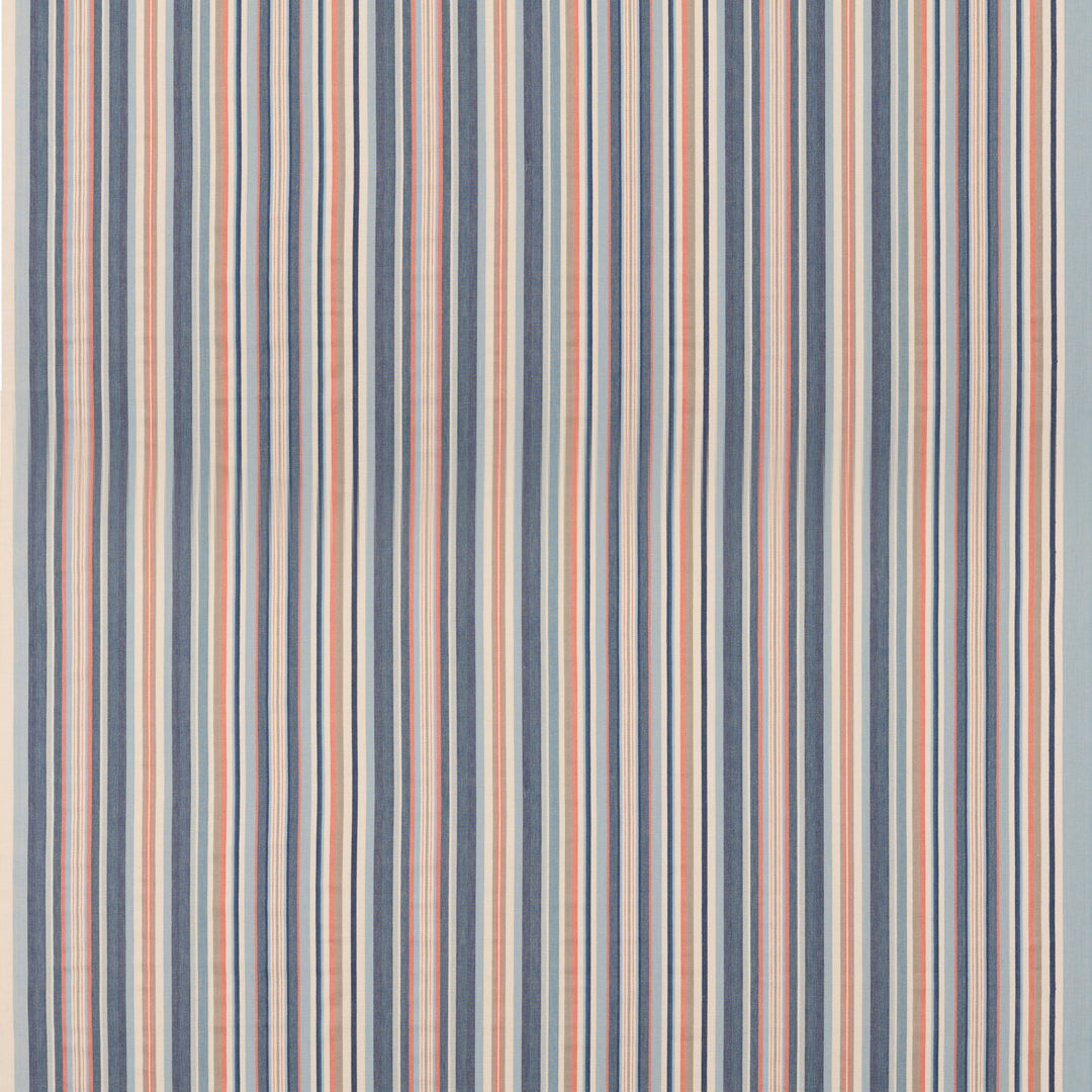 Medford Stripe G Tygprov - Blue/Rust