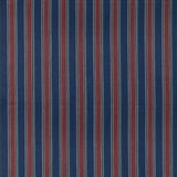 Barrington Stripe G Tygprov - Indigo/Red