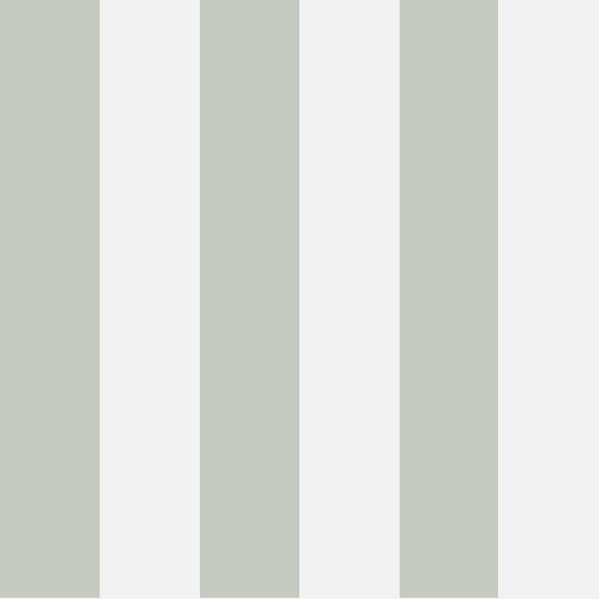 Glastonbury Stripe Tapet 20 | Vit — Cole & Son