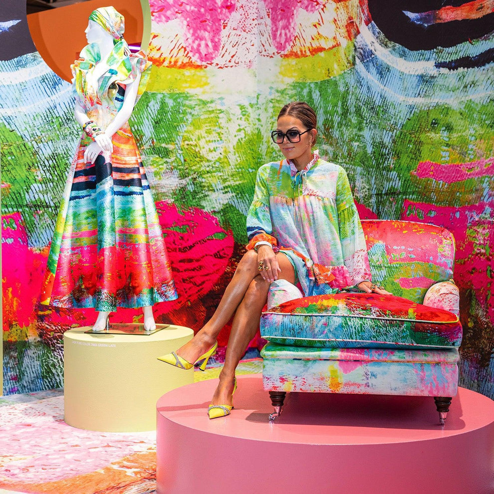 Howard Fåtölj Mother Rosa Grön och Limegrön