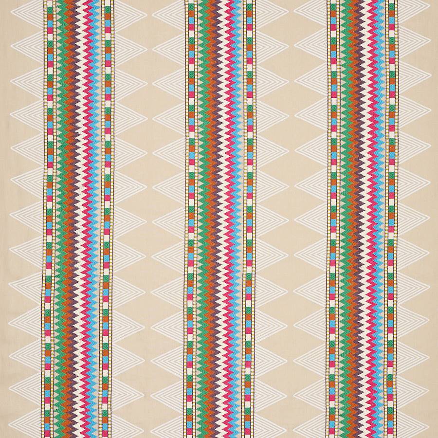 Inka Stripe Multi — Jane Churchill tyg