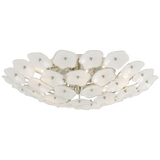 Leighton Plafond Large – Polished Nickel With Cream Tinted Glass