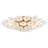 Soft Brass With Cream Tinted Glass