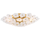 Leighton Plafond Large – Soft Brass With Cream Tinted Glass