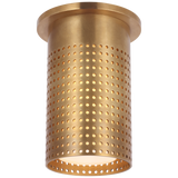 Precision Plafond – Antique-Burnished Brass With White Glass