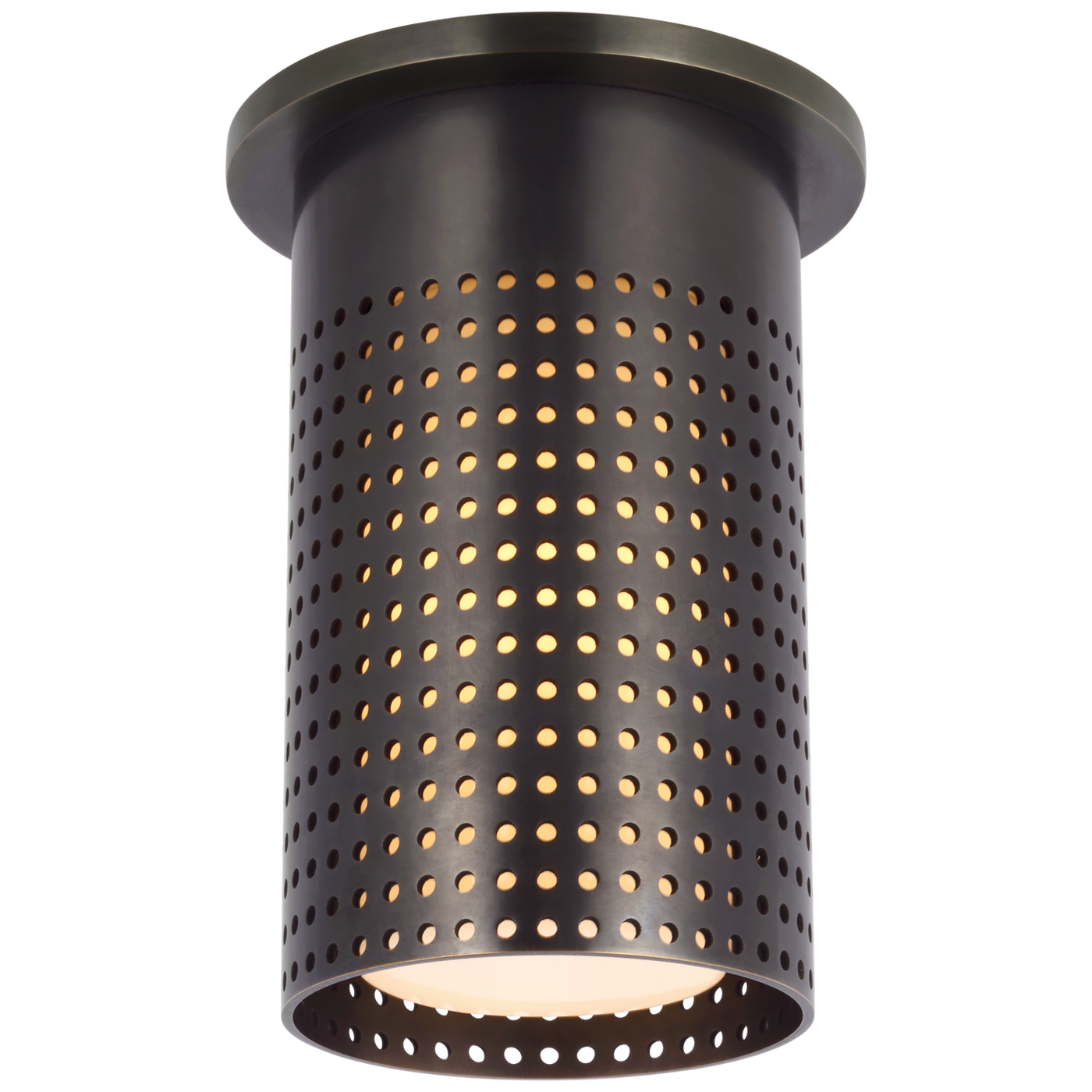 Precision Plafond – Bronze With White Glass
