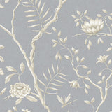 Lewis and Wood Tapet Jasper Peony Metallic Silverstone