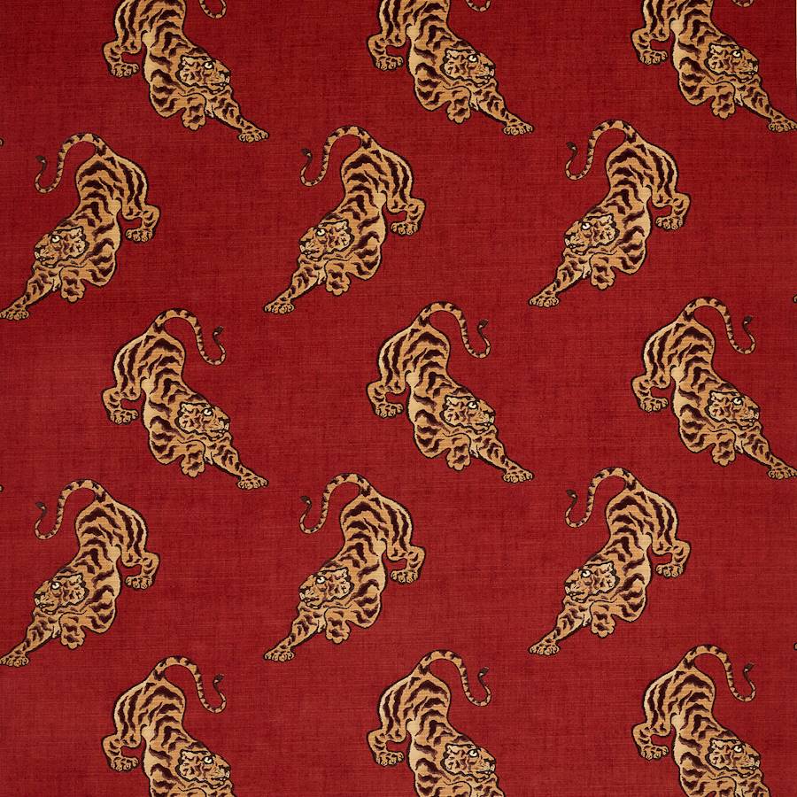 Bagan Velours Grenat — Manuel Canovas tyg