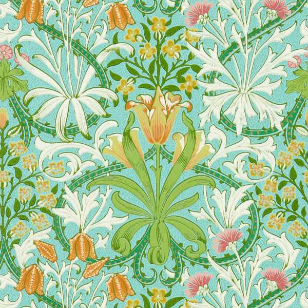 Morris &amp; Co -taustakuva Woodland Weeds