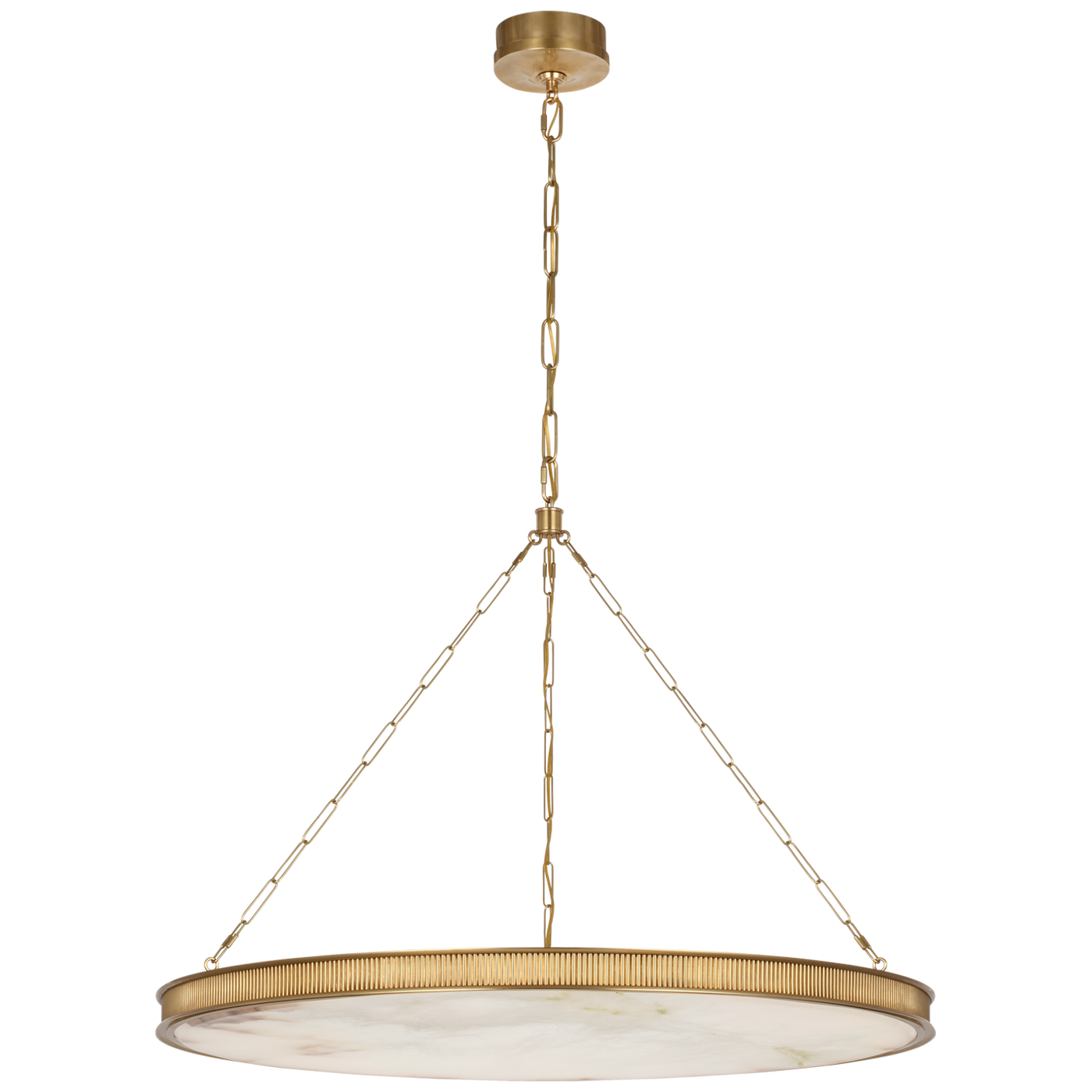 Matthew 40" Takpendel – Soft Brass With Alabaster