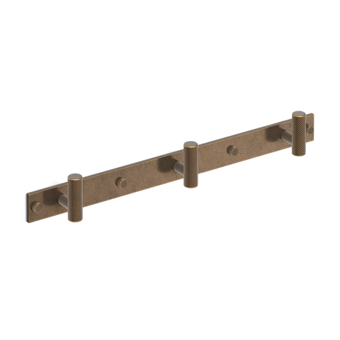 MIX diamantknottrad Wall Krok Rack — Armac Martin — Mörk antik mässing - DAB