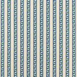 Red Car Stripe Indigo Linen — Morris & Co tygprov