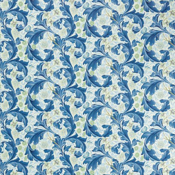 Leicester Paradise Blue — Morris & Co tygprov