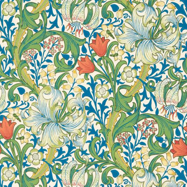 Morris & Co Tapet Golden Lily