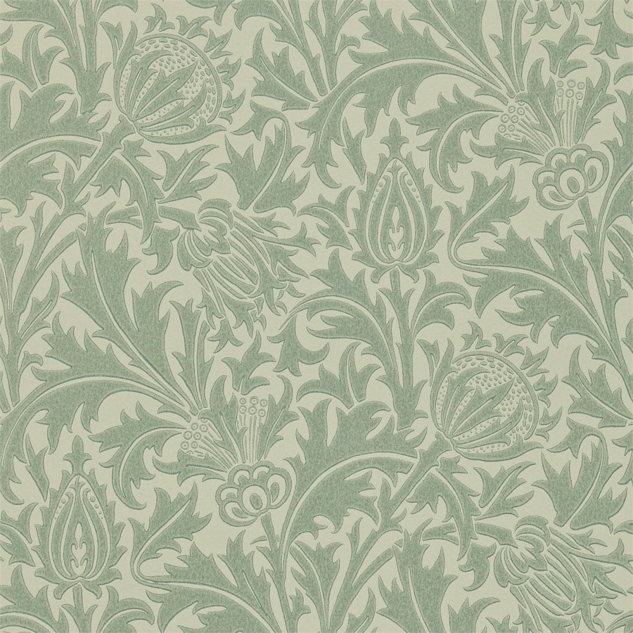 Morris &amp; Co -taustakuvanäyte Thistle