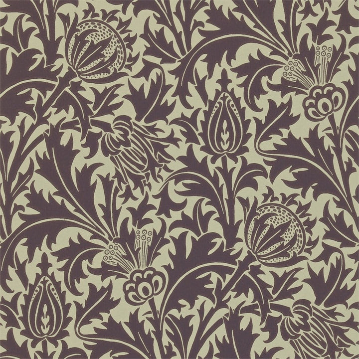 Morris &amp; Co -taustakuvanäyte Thistle