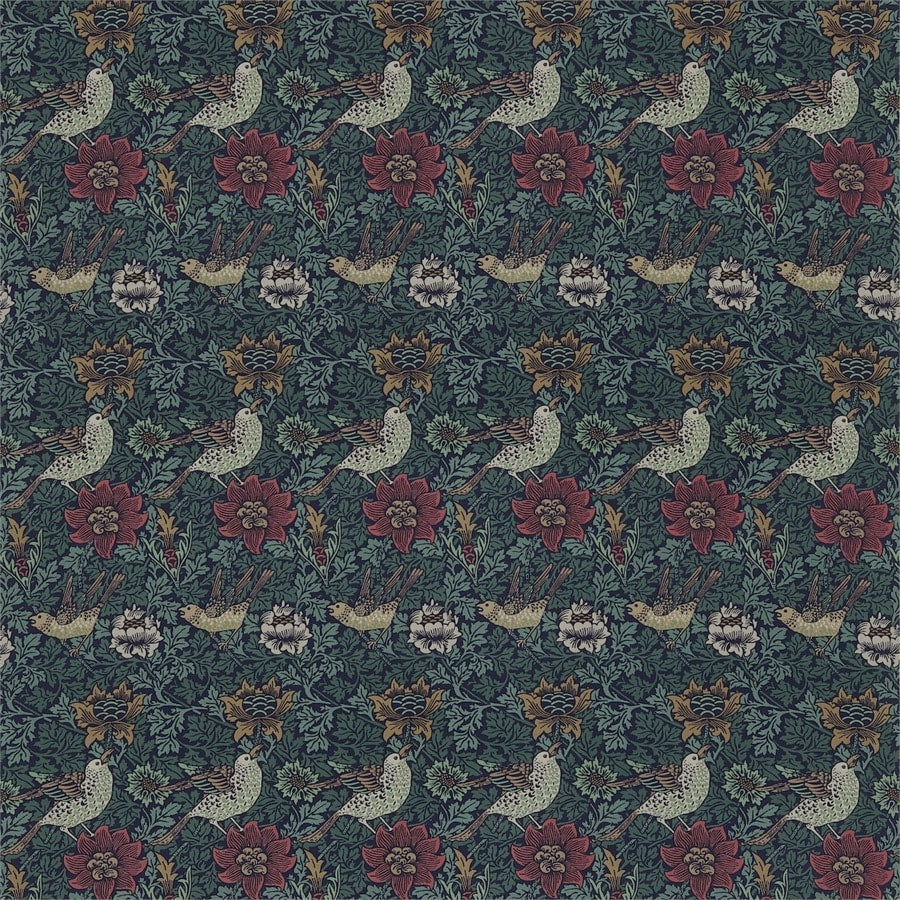 Morris & Co Tygprov Bird & Anemone