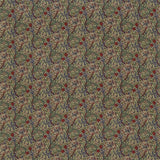 Golden Lily Minor Biscuit Indigo Red — Morris & Co tygprov