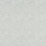Morris & Co Tygprov Pure Poppy Embroidery