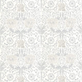 Morris & Co Tygprov Pure Honeysuckle & Tulip Embroidery