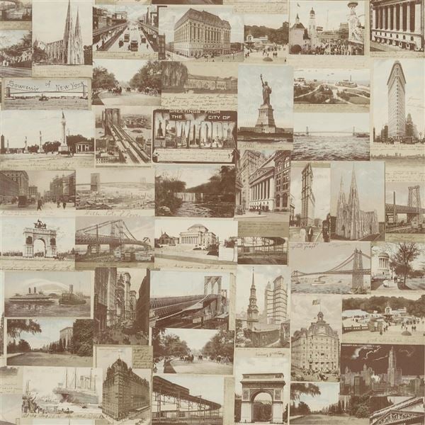 New York Postcard Tapet