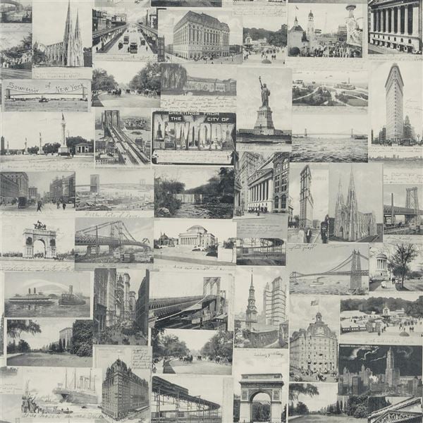 New York Postcard Tapet