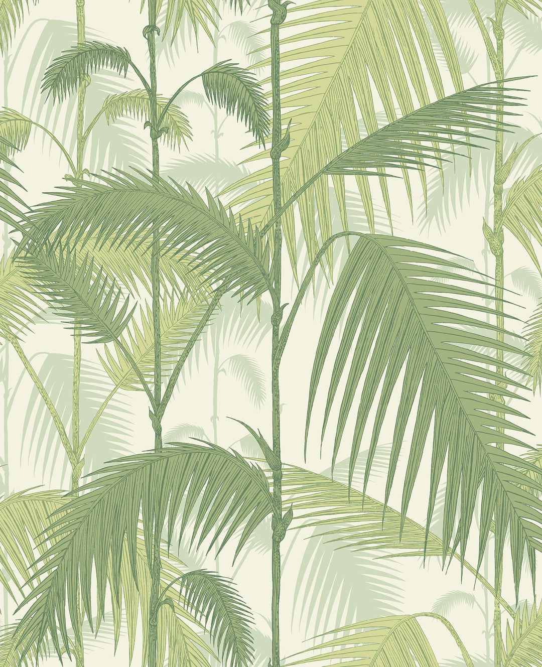 Palm Jungle — Sample / Olive Green on White