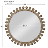 Brianza Round Mirror - 50 Natural - undefined