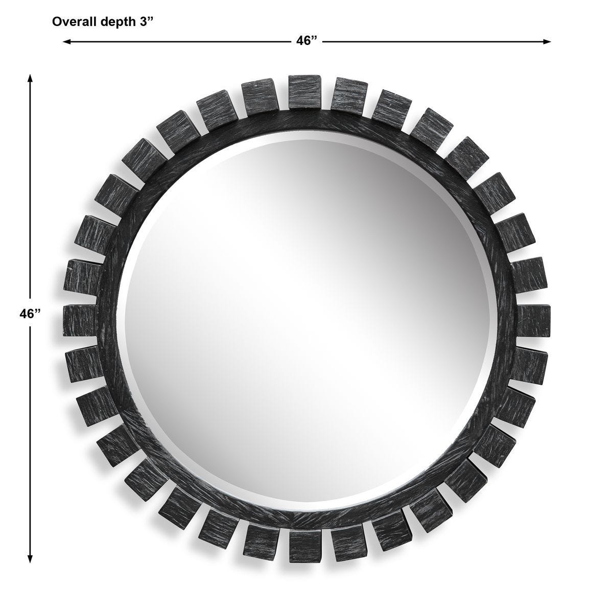 Around The Block Mirror - 40 Ebony - undefined