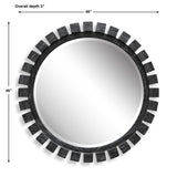 Around The Block Mirror - 40 Ebony - undefined