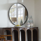 Padria Round Mirror - 122cm Black - undefined