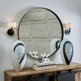 Padria Round Mirror - 122cm Black - undefined