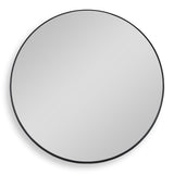 Padria Round Mirror - 122cm Black - undefined