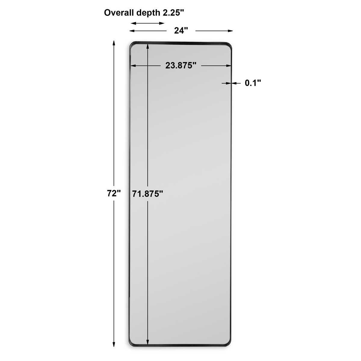 Padria Mirror - Black - undefined