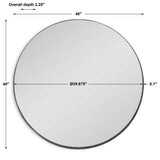 Padria Round Mirror - 40 Nickel - undefined