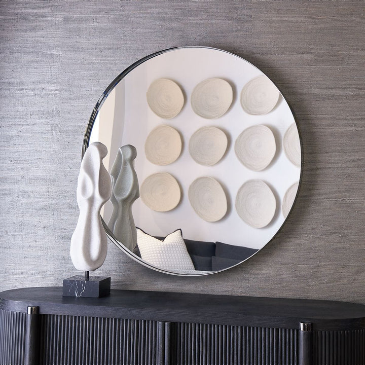 Padria Round Mirror - 40 Nickel - undefined