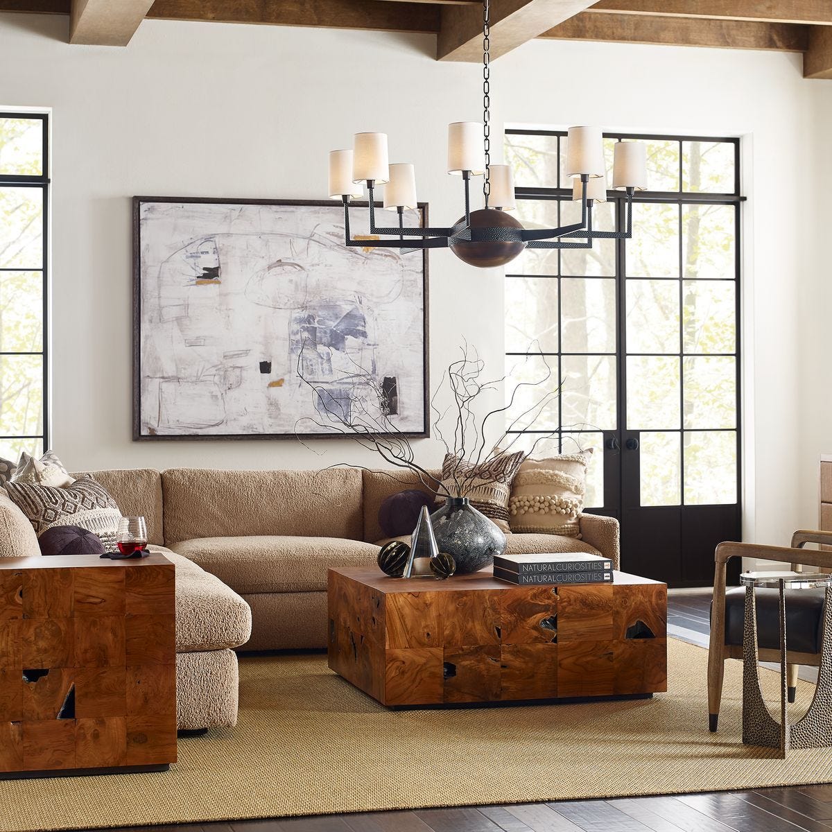Teak Tac Toe Coffee Table - Carmel - undefined