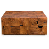 Teak Tac Toe Coffee Table - Carmel - undefined