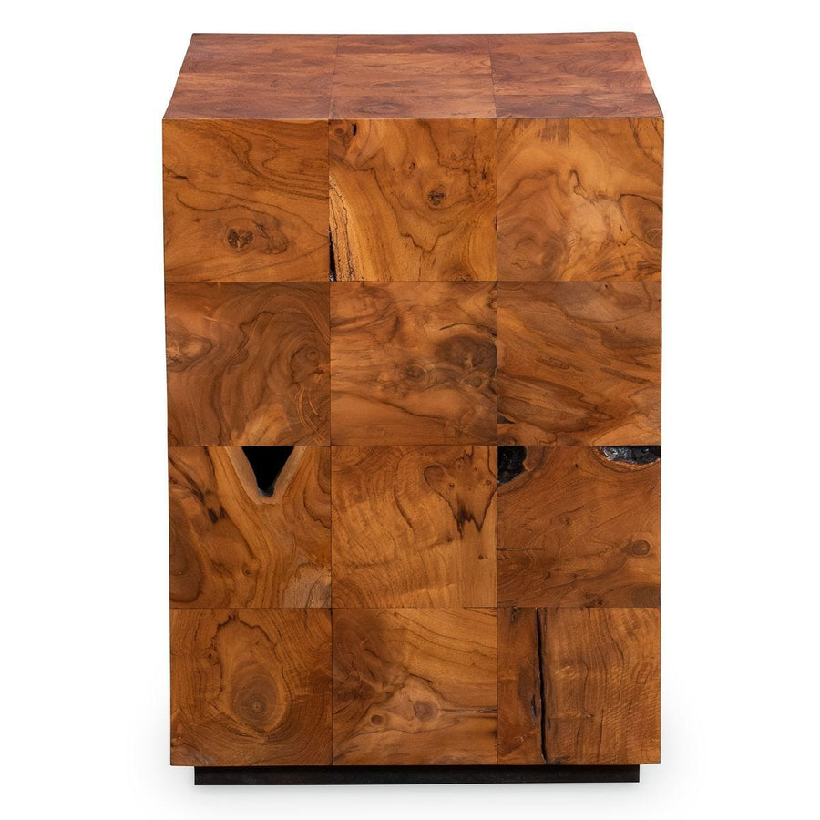 Teak Tac Toe sidobord – Caramel