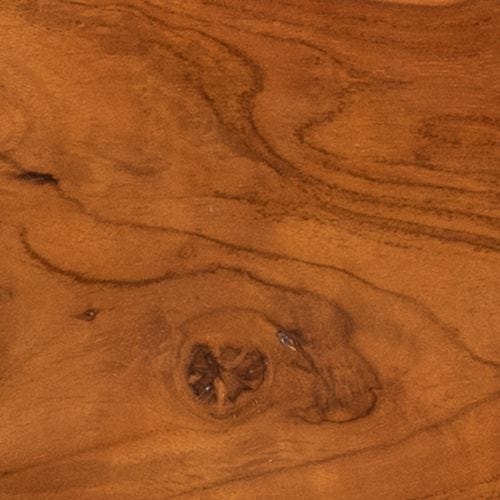 Teak Tac Toe End Table - Caramel - undefined