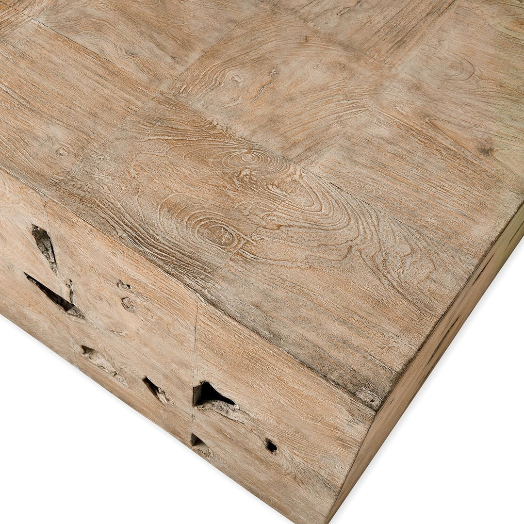 Teak Tac Toe Coffee Table - Light - undefined