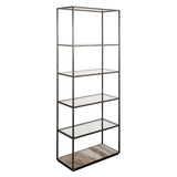 Floating Plane Etagere - Travertine/Bronze - undefined