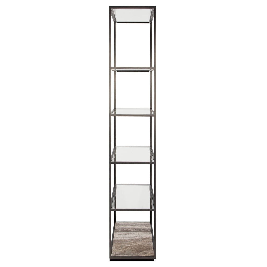 Floating Plane Etagere - Travertine/Bronze - undefined